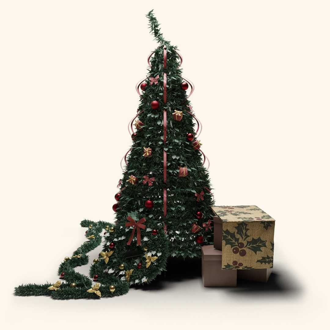 Bespoke Christmas tree render demo